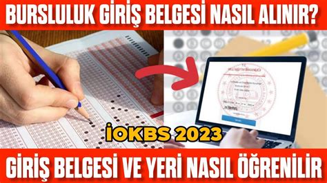 bursluluk sınavı 2023 giriş belgesi